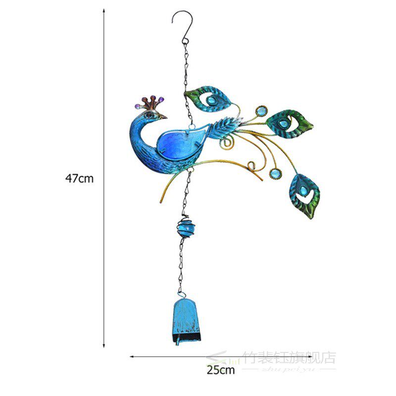 wind chimes indoor outdoor balcony garden decor yard peacock