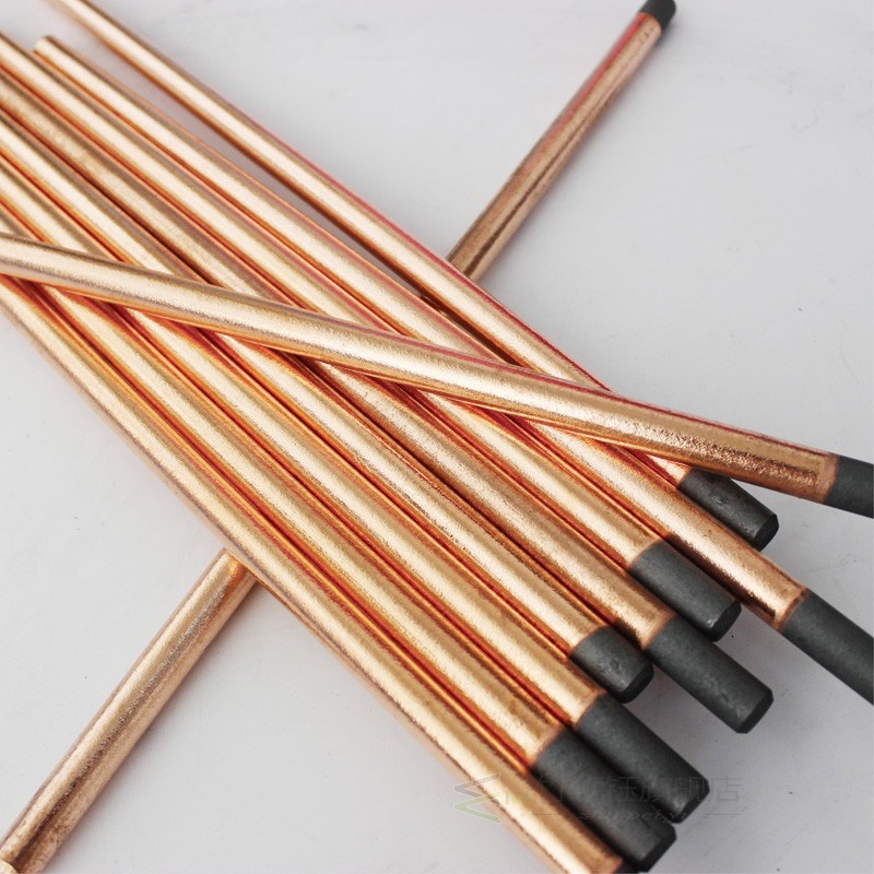 5pcs Copper Clad Gauging Graphite Electrode 4mm/5mm/6mm/7mm/