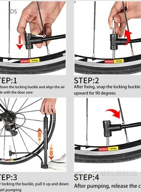 WEST BIKING Bike Pump 120PSI Bicycle Pump Mountain Bike Mini