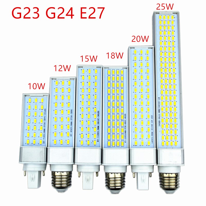10W 12W 15W 18W 20W 25W E27 G24 G23 LED Corn Bulb Lamp Light