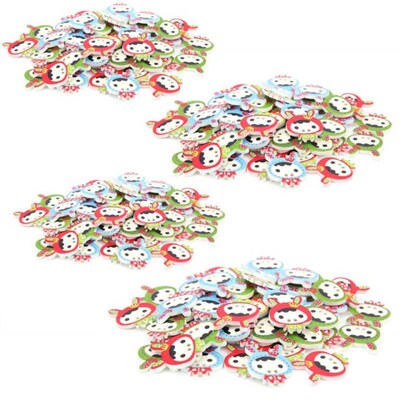 Wood Buttons Craft Buttons  Wood Buttons Rabbit Shape Sewing