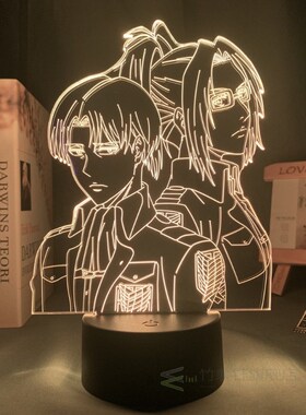 Attack on Titan Levi Ackerman Acrylic 3d Lamp Hange Zoe for