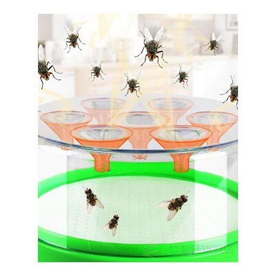 Reusable Clear Green Killing Fruit Fly Catcher Flies Killer