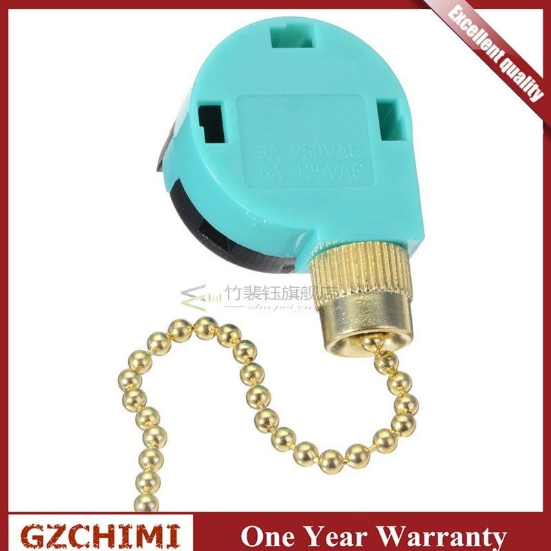3 speed ceiling fan switch for zing ear ze-268s6 pull chain