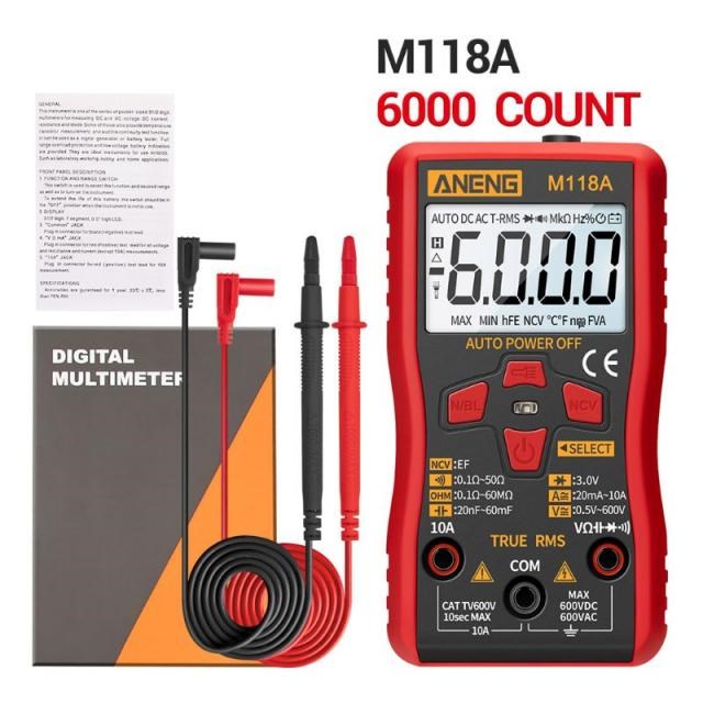 M118A Digital Mini Multimeter Smart Tester Auto Mmultimetro