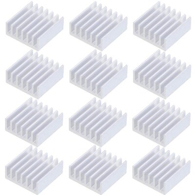 12PCS Aluminum Heatsink Heat Dissipation Extruded Heat Sink