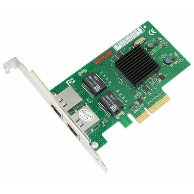 2 Port Gigabit Ethernet Network Adapter 1000M PCIe X4 NIC Ca
