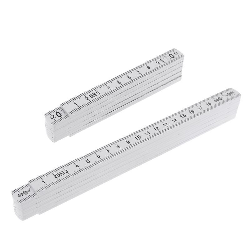 1M 2M 10-parts Folding Carpenters Ruler Lightweight Compact
