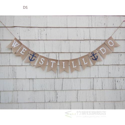 custom Sign We Still Do Vow Renewal burlap Banners Anniversa