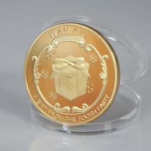 Gold Silver Plated Twinkle Tooth Fairy Coin Collection Souv
