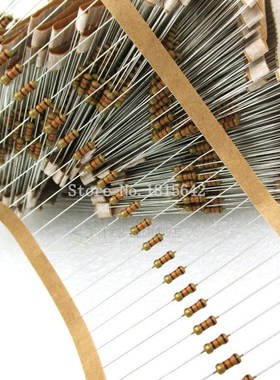 200PCS 1/4W Carbon Film Resistors 5% 1R-10M 10R 47R 100R 220