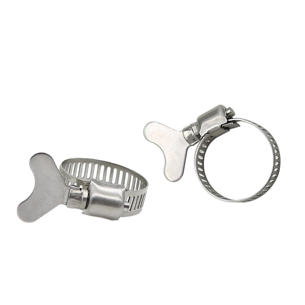 200Pcs 16-20mm SS201 Stainless Steel Adjustable Screw Worm G