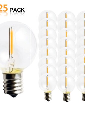 25PCS G40 1W LED String Lights Replacet Bulb E12 220V 110V W