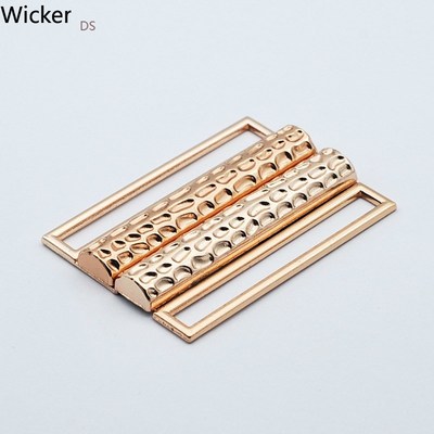 50 Mm Rectangle Metal Combined Fastener Buckle Button for Wi