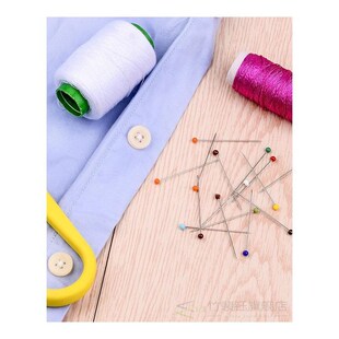 LMDZ100/50Pcs  Glass Head Pins Multi-Color Sewing Pins Strai