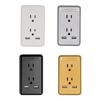 US Wall Panel Outlet with Dual USB Charger Electrical Socket