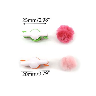 2pcs Pompom Pom-Pom Maker for Fluff Ball Weaver Needle DIY W
