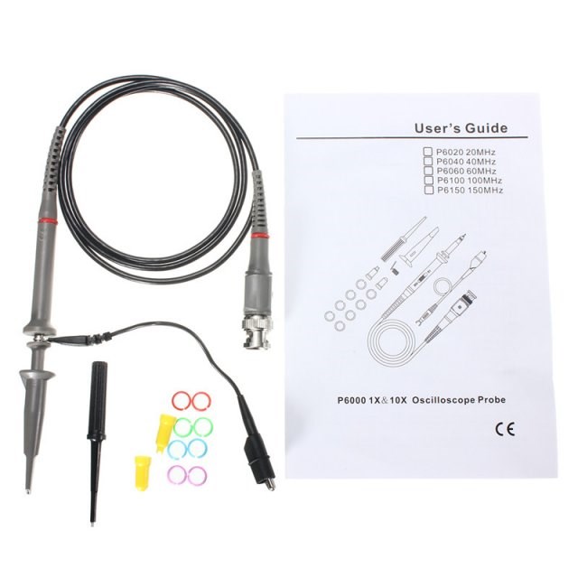 P6100 DC-100MHz Oscilloscope Scope Clip Probe 100MHz For Tek