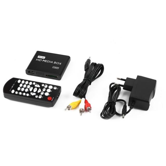 Mini Full 1080p HD Media Player Box MPEG/MKV/H.264 HDMI AV U