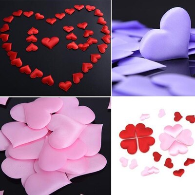 100pcs/bag Wedding Decoration Throwing Heart Petals Wedding