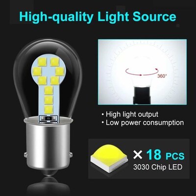 1Pc 1156 BA15S P21W 1157 BAY15D P21/5W LED Bulbs Car Signal