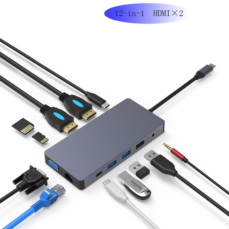LU USB-C Type C 3.1 Splitter 3 Port USB C HUB to Multi USB 3