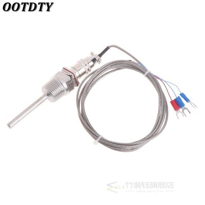 RTD Pt100 Temperature Sensor Probe L 5cm 1/2