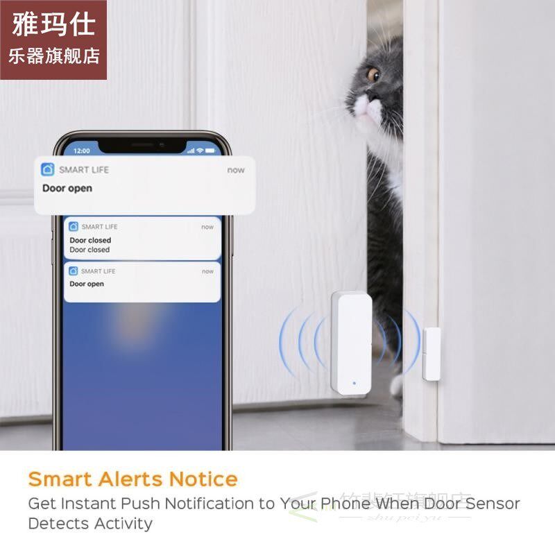 Tuya Smart WiFi Door Sensor Door Open / Closed Detectors Mag