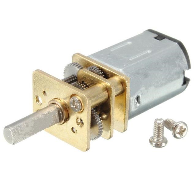 1pc DC 12V 300RPM Mini Metal Gear Motor N20 3mm Shaft Diamet