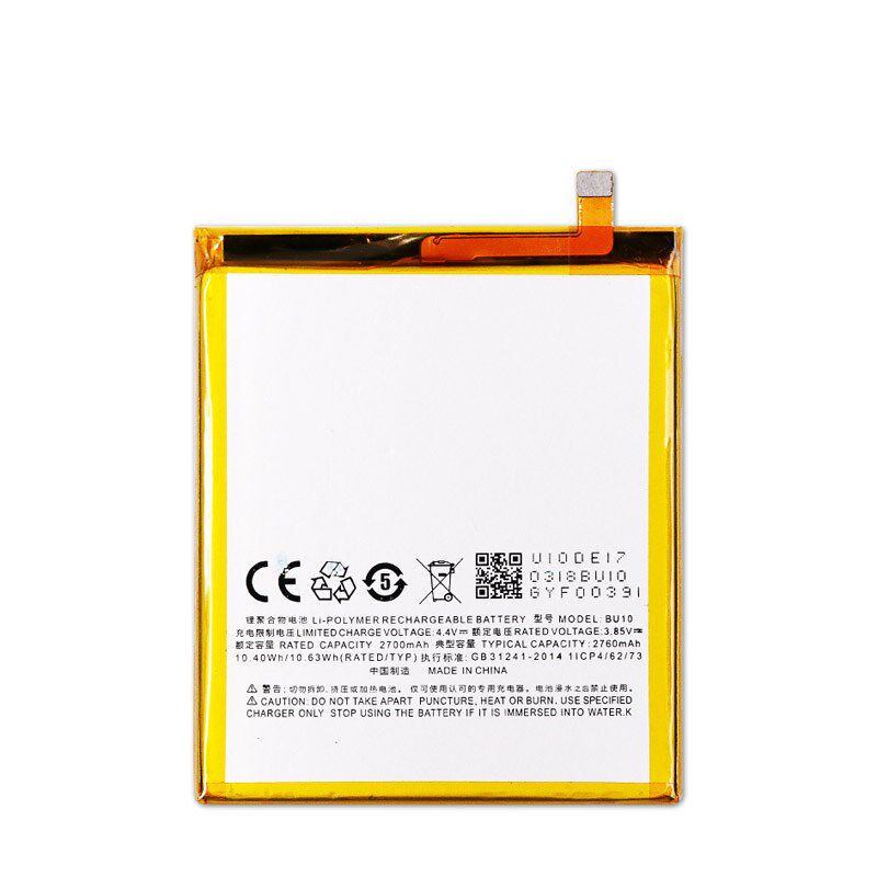 Original 2760mAh BU10 Replacement Battery For Meizu U10 U680