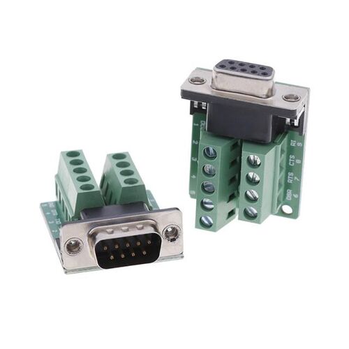 1PCS DB9 Male Female Adapter Signals Terminal Module RS232 S
