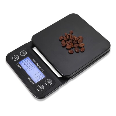 Digital Kitchen Food Coffee Weighing Scale Timer With Back-L