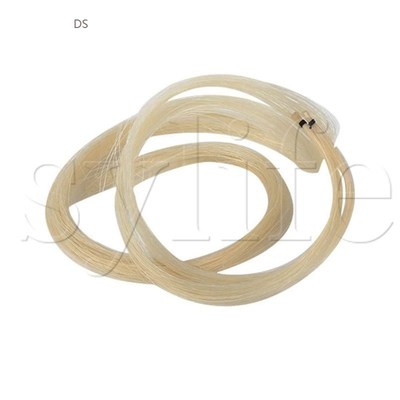 White 2 HANKS PROFESSIONAL VIOLIN BOW HAIR MONGOLIAN
