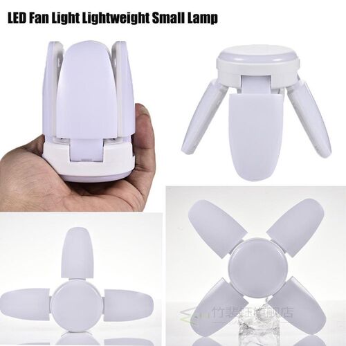 38W Mini LED Garage Light Deformable Fan Ceiling Lamp E27 4