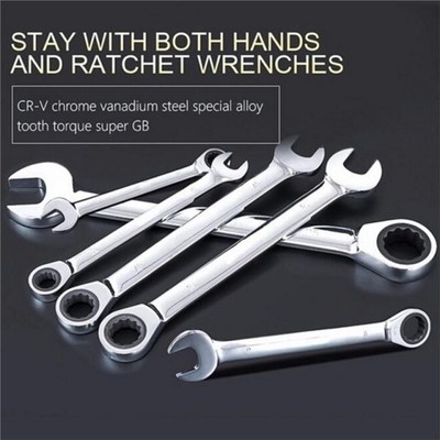 Hand Garden Combination & Ratcheting 6-10 mm Spanners Tools