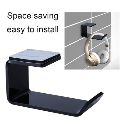 er Acrylic Headphone Bracket Wall Mounted Headset Holder   H