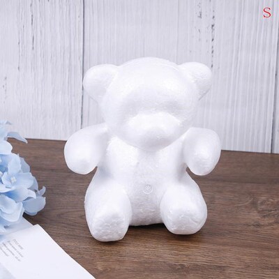 15/20cm Polystyrene Styrofoam Foam Ball Rose Bear White Craf