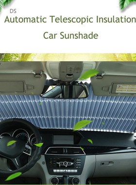 Car Windshield Sunshade Curtain Retractable Folding Car Sun