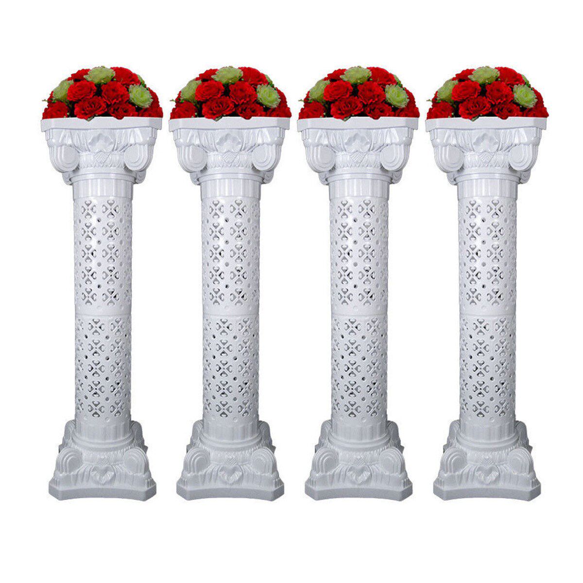 4pcs 90cm wedding decor roman column with flower stand weddi