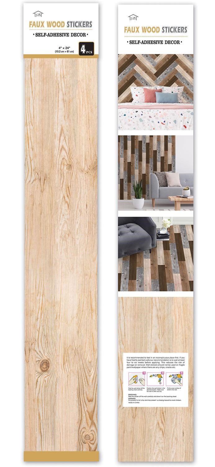 Wooden Board PVC ers Bedroom Floor Renovation Self-adhesive
