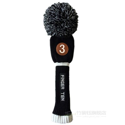 Golf Head Cover Set Driver Pom Pom Iron Club Covers #3 Fair