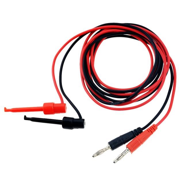 1.5M 4mm Banana Plug To Large Round Test Hook Clip Lead Cabl
