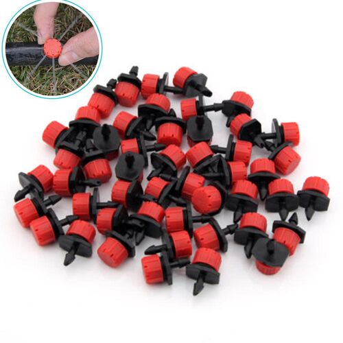 100pcs Adjustable Micro Flow Dripper 8 Holes Drip Head Scatt