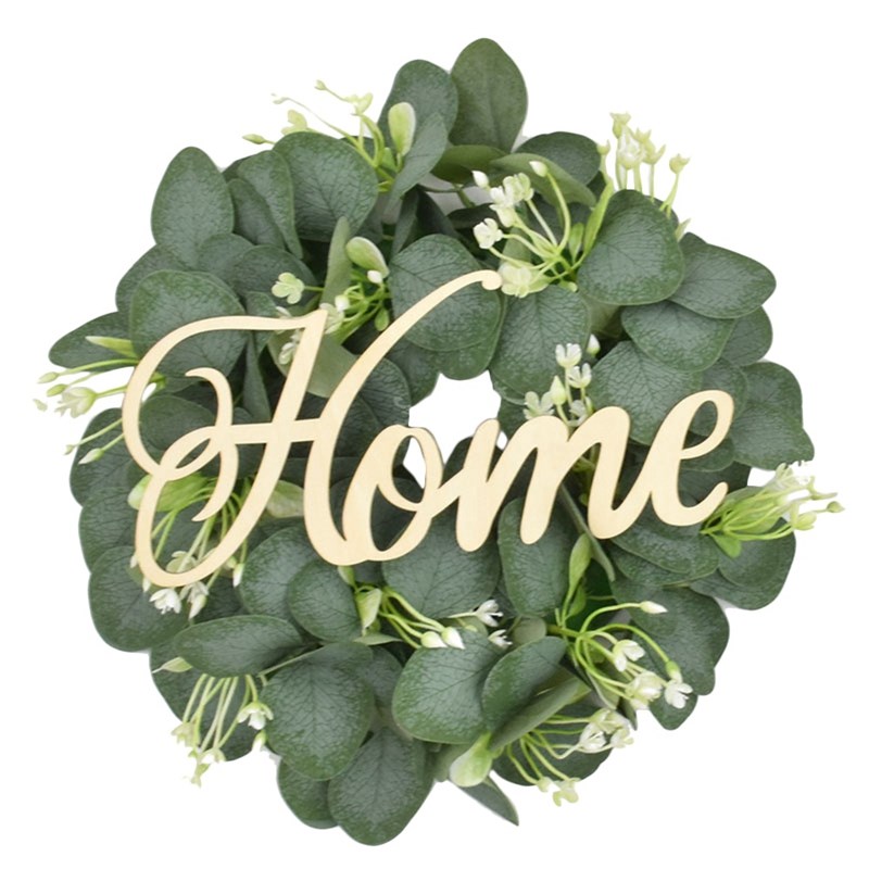 Artificial Eucalyptus Wreath for Front Door Wall Window Wedd