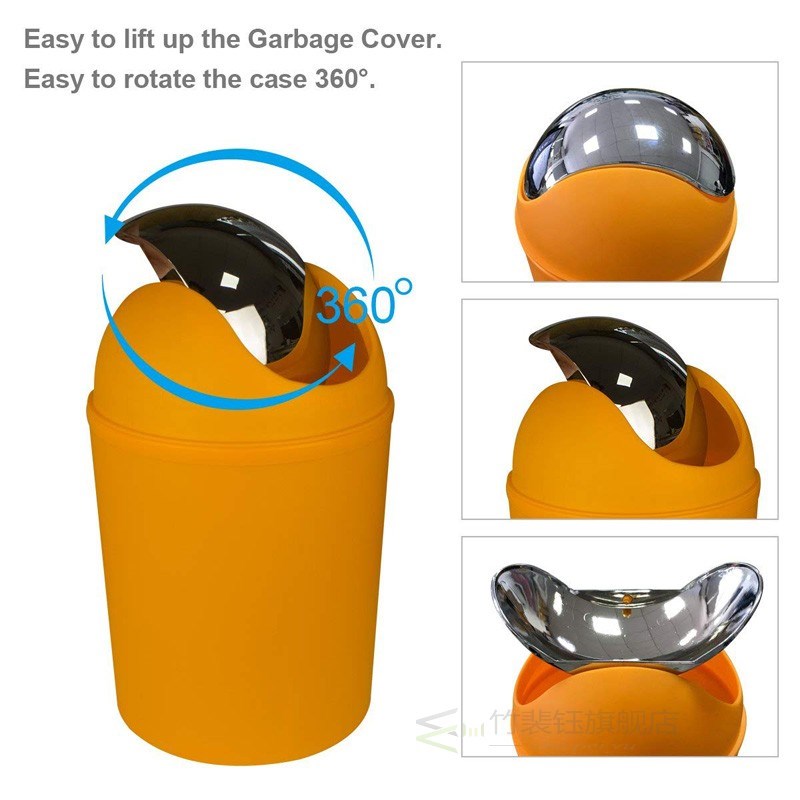 6pcs Bathroom Accessories Set Bath Toilet Brush with Trash C