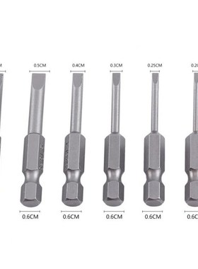 Wholesale 6pcs/Lot 50mm 2.0-6.0mm 0.25 Hex Shank S2 Alloy Fl