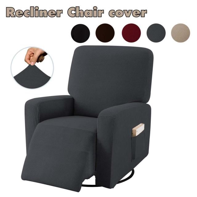 Fibre Elastic Recliner Chair Cover Protector Non-slip All-in