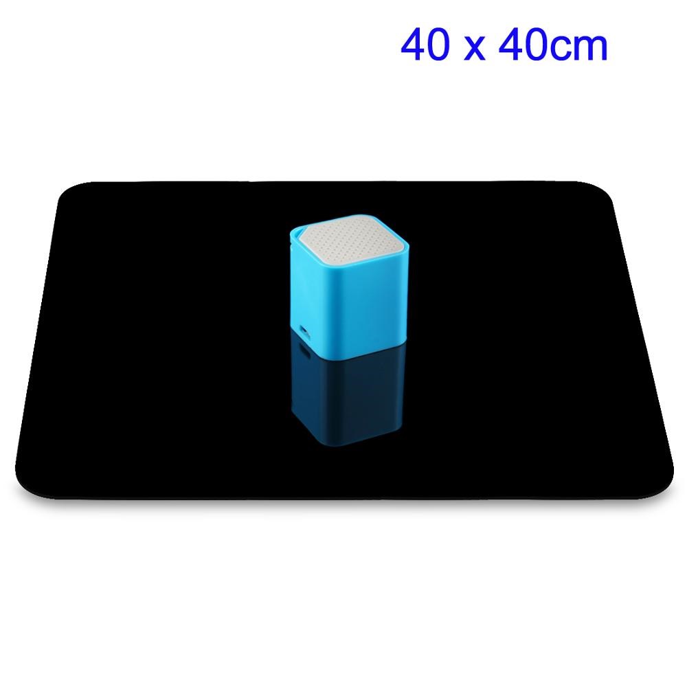 PLZ 40x40cm Reflective Black and White Acrylic Display Board