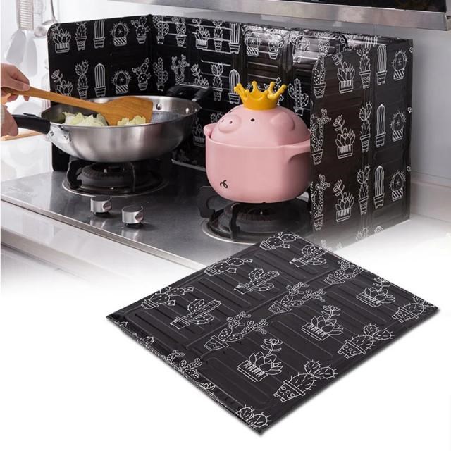 1PC Kitchen Stove Foil Plate PreventOil Splash Cooking Hot B