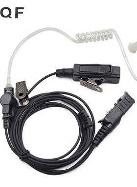 Surveillance Air Tube PTT Earpiece Headset Mic for Motorola